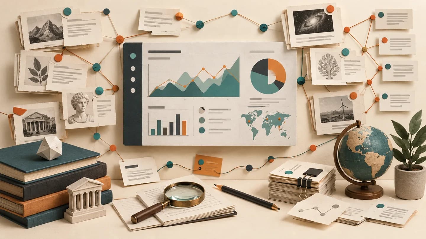 Bing Topics Portfolio editorial illustration