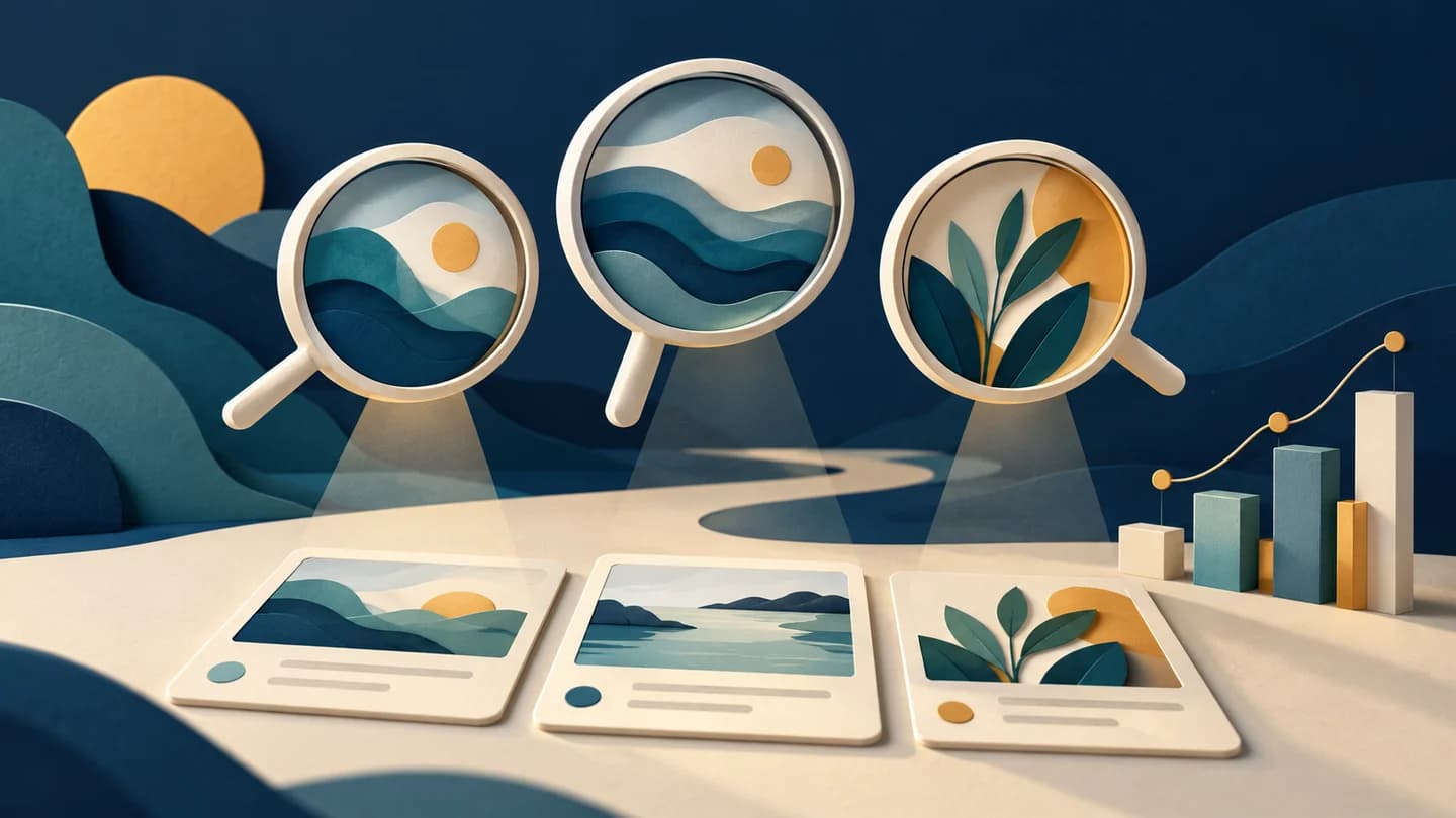 Measure AI Search Visibility Without Overreading Small Samples conceptual editorial illustration