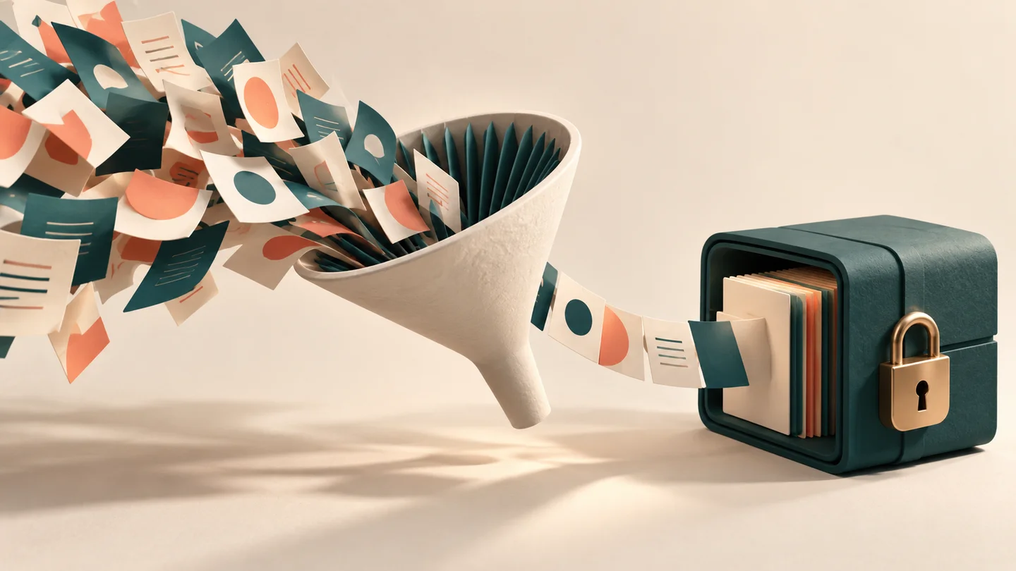 Reduce Sensitive Data in AI Workflow Execution Logs conceptual editorial illustration